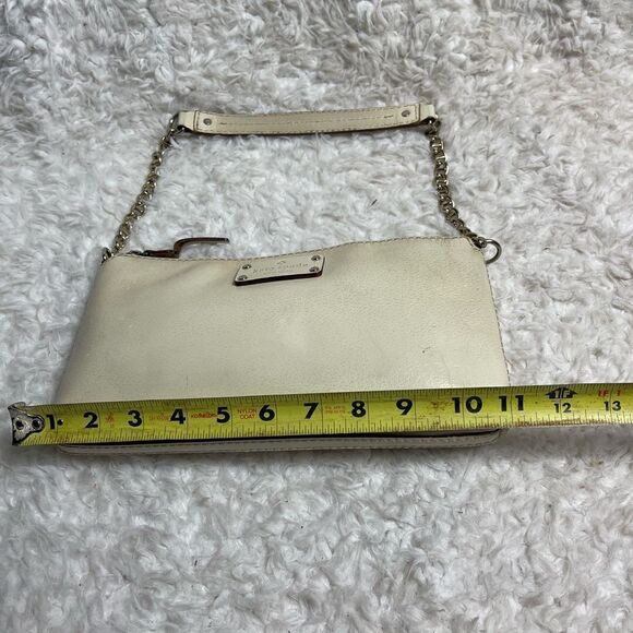 Kate Spade New York Leather Beige Chain-Link small Shoulder Bag - Picture 6 of 12